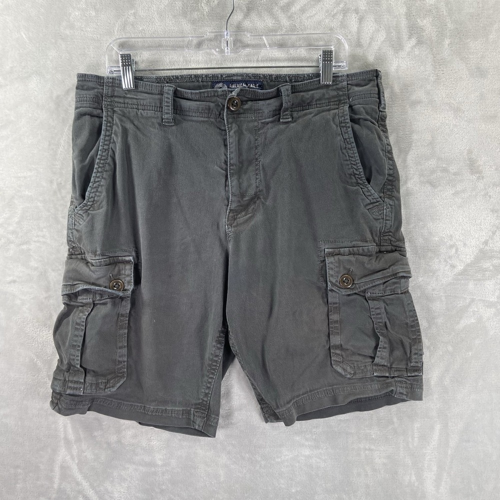 American Eagle Shorts men's 36 Active Flex Cargo 9.5" Inseam Baggy Y2K Preppy